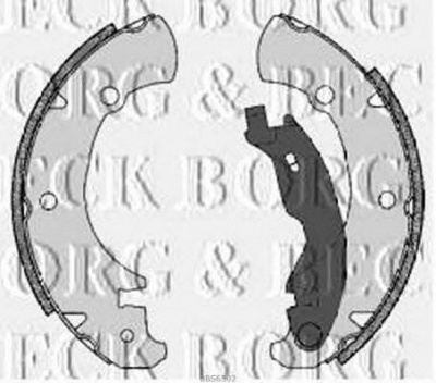 BORG & BECK bbs6302 -  Комплект тормозных колодок